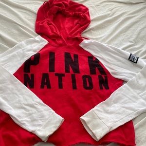 Victoria Secret cropped hoodie. Size XS
